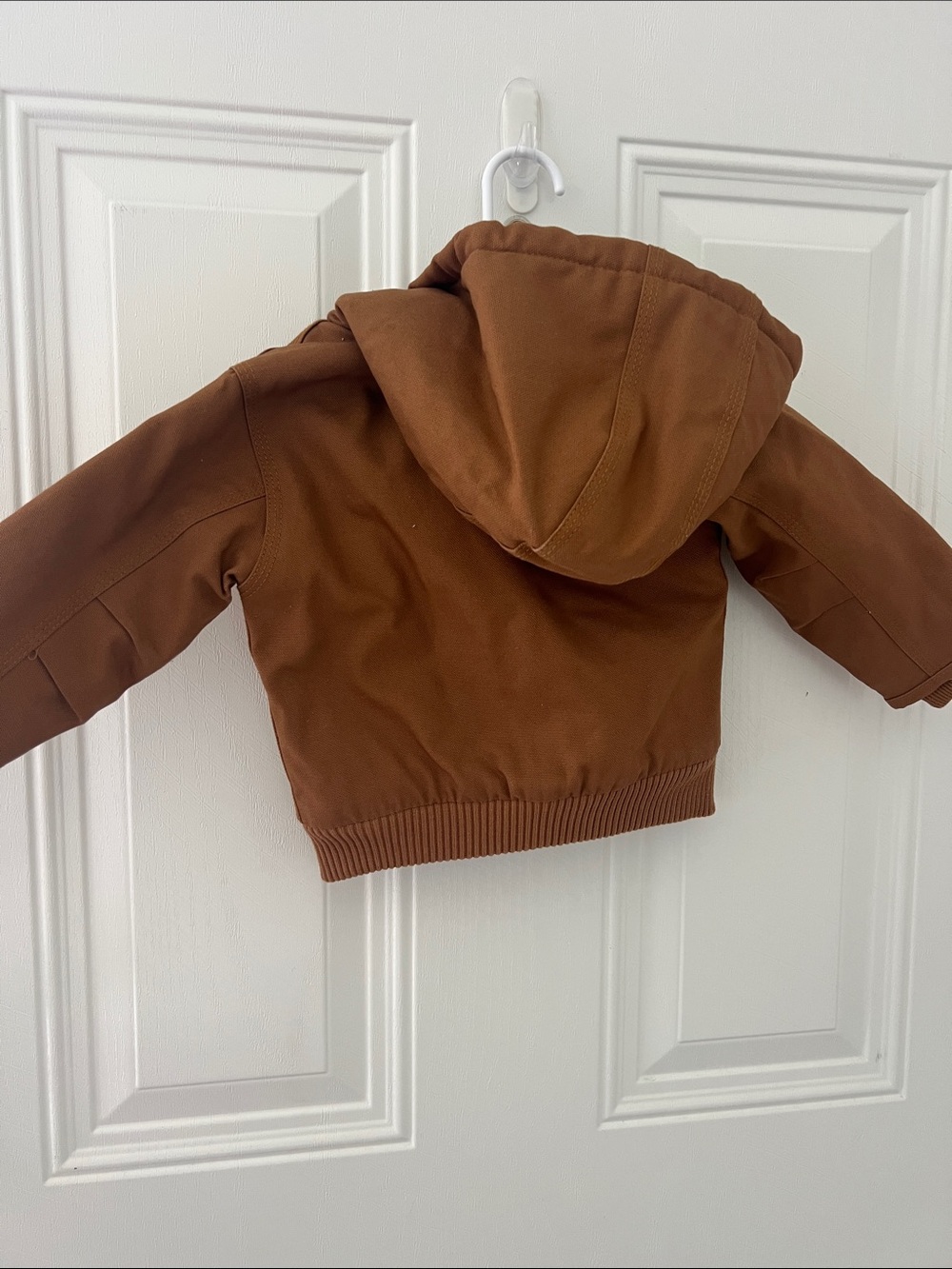 Carhartt Infant Rust Brown Hooded Jacket - Picture 3 of 6